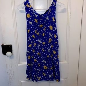 Blue Floral Summer Dress